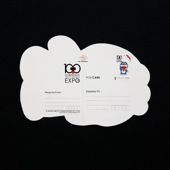 Doraemon 100 Secret Gadgets Expo Indonesian Gotochi Postcard - Picture 2 of 2